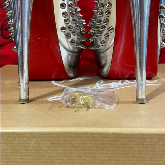 Christian Louboutin Lady Peep Spikes 150mm - Picture 6 of 10